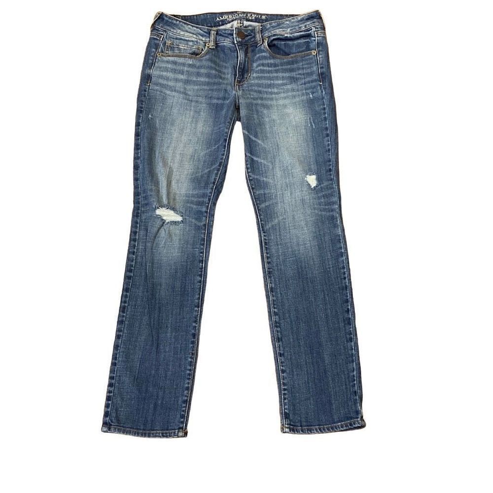 American Eagle Skinny Stretch Distressed Jeans - Size 6 Short